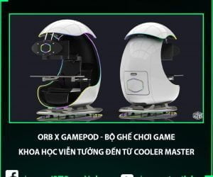ORB X GamePod - Bộ ghế chơi game khoa học viễn tưởng đến từ Cooler Master - Image 10