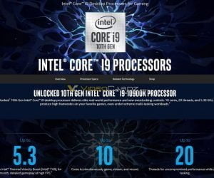 Lộ cấu hình các vi xử lý Intel Core thế hệ thứ 10, i9-10900K 10 nhân 20 luồng, xung tăng tốc lên đến 5.3GHz - Image 10