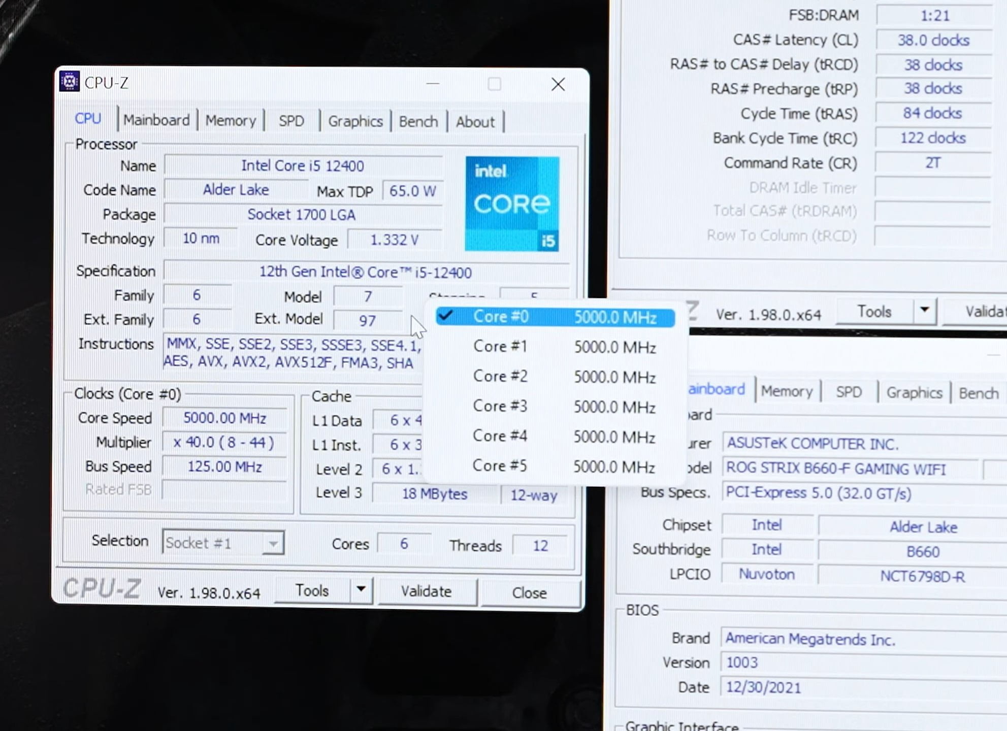 Ngoài Z690, Core i5-12400 vẫn ép xung BCLK được 5GHz trên bo mạch chủ B660 - Image 1