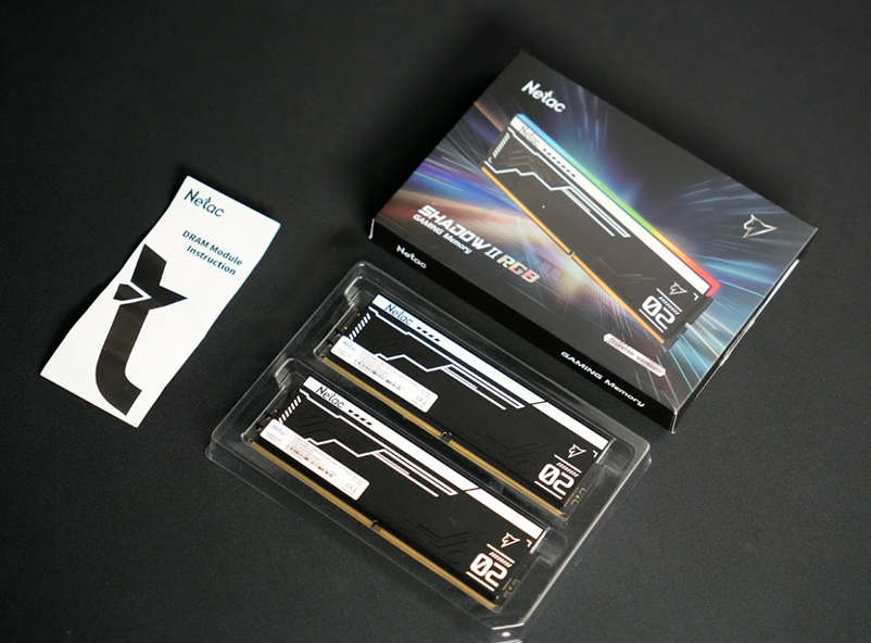 [PR] RAM Netac Shadow II RGB DDR5 Black 32GB - Hoàn thiện tốt từ thiết kế đến hiệu năng, bảo hành dài 1 đổi 1 - Image 1