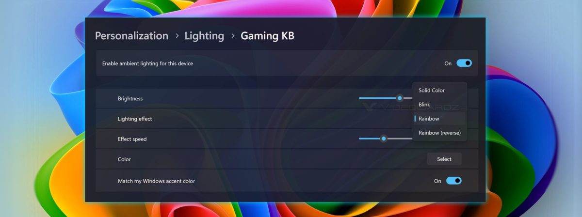 Windows 11 sẽ sớm cho phép người dùng tùy biến hiệu ứng đèn LED RGB - Image 1